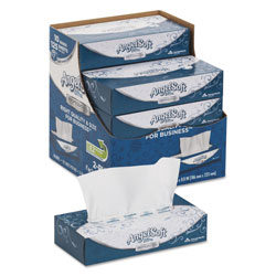 Angel Soft ps Ultra Facial Tissue, 2-Ply, White, 8 4/5 x 7 2/5, 125/Box, 10 Boxes/Carton