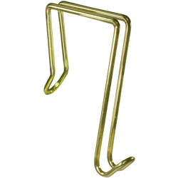 Artistic Office Products Over the Door/Partition Single Sided CoatClip Hook, Brass Plated