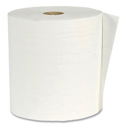 American Paper Converting Hardwound Paper Towel Roll, Virgin Paper, 1-Ply, 7.88 in x 800 ft, White, 6/Carton