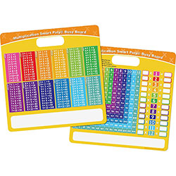 Ashley Multiplication Smart Poly Busy Board - 10.8 in (0.9 ft) Width x 10.8 in (0.9 ft) Height - 48 / Carton