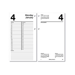 At-A-Glance Large Desk Calendar Refill, 4.5 x 8, White Sheets, 12-Month (Jan to Dec): 2024 (AAGE21050)