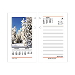 At-A-Glance Photographic Desk Calendar Refill, Nature Photography, 3.5 x 6, White/Multicolor Sheets, 2023 (AAGE41750)