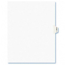Avery Legal Side Tab Dividers, Exhibit Y, White