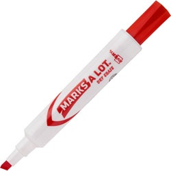 Avery Whiteboard Dry-Erase Marker, Chisel Point, 12/BX, Red