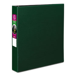 Avery Durable Non-View Binder with DuraHinge and Slant Rings, 3 Rings, 1.5 in Capacity, 11 x 8.5, Green