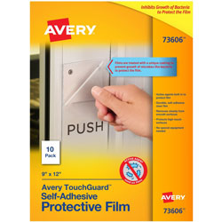 Avery TouchGuard Protective Film Sheets - Clear - 10 Pack