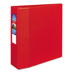 Avery Heavy-Duty Non-View Binder with DuraHinge and Locking One Touch EZD Rings, 3 Rings, 3 in Capacity, 11 x 8.5, Red