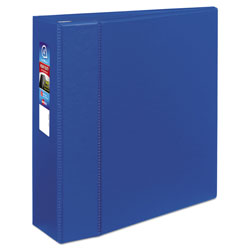 Avery Heavy-Duty Non-View Binder with DuraHinge and Locking One Touch EZD Rings, 3 Rings, 4 in Capacity, 11 x 8.5, Blue