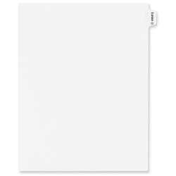 Avery Allstate Legal Side Tab Dividers, Exhibit O, White