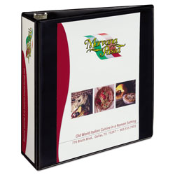 Avery Heavy-Duty Non Stick View Binder with DuraHinge and Slant Rings, 3 Rings, 3" Capacity, 11 x 8.5, Black (AVE05600)