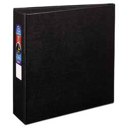 Avery Heavy-Duty Non-View Binder with DuraHinge and Locking One Touch EZD Rings, 3 Rings, 3" Capacity, 11 x 8.5, Black (AVE79983)