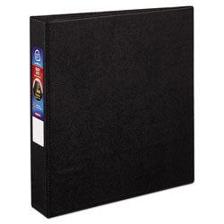 Avery Heavy-Duty Non-View Binder with DuraHinge and One Touch EZD Rings, 3 Rings, 1.5" Capacity, 11 x 8.5, Black (AVE79985)