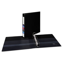 Avery Heavy-Duty Non-View Binder with DuraHinge and One Touch EZD Rings, 3 Rings, 1.5" Capacity, 11 x 8.5, Black (AVE79991)