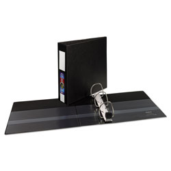 Avery Heavy-Duty Non-View Binder with DuraHinge, Three Locking One Touch EZD Rings and Spine Label, 3" Capacity, 11 x 8.5, Black (AVE79993)