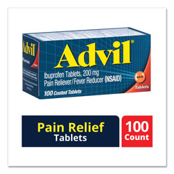 Advil® Ibuprofen Ibuprofen Pain Reliever Tablets, 100/Box