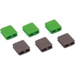 Bluelounge Cable Clip, Small, 1 inWx1 inLx1/2 inH, 6/PK, Assorted