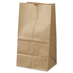 GEN Grocery Paper Bags, 40 lbs Capacity, #25 Squat, 8.25 inw x 6.13 ind x 15.88 inh, Kraft, 500 Bags