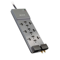Belkin Professional Series SurgeMaster Surge Protector, 12 Outlets, 8 ft Cord