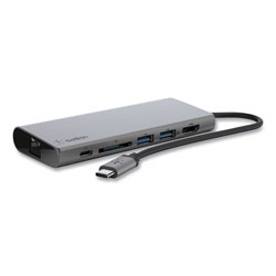 Belkin USB-C Multimedia Hub, 6 Ports, Space Gray