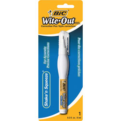 Benchmark Graphics Correctable Pen On Card, Fast Drying, Needlepoint Tip, White