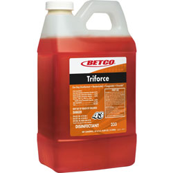 Betco Triforce Disinfectant - Concentrate - 67.6 fl oz (2.1 quart) - Fresh Scent - 1 Each - Orange