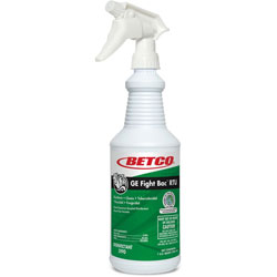 Betco Fight Bac RTU Disinfectant, Ready-To-Use, 32 fl oz (1 quart), 12/Carton, Clear