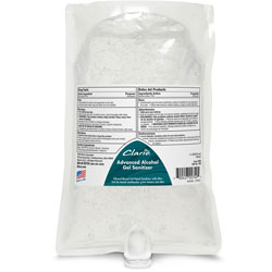 Betco Advanced Gel Hand Sanitizer, 1,000 mL Bag, Light Fresh Scent, 6/Carton