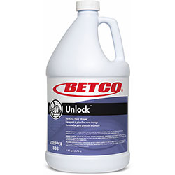 Betco Unlock Floor Stripper, 1 Gallon, Pack Of 4 - Ready-To-Use Liquid - 128 fl oz (4 quart) - 128 oz (8 lb) - 4 Pack - Clear