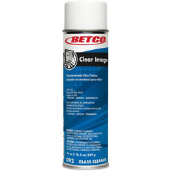 Betco Clear Image Glass & Surface Cleaner - Foam - 19 fl oz (0.6 quart) - Rain Fresh ScentAerosol Spray Can - 1 Each - White