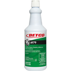 Betco AF79 Disinfectant Cleaner, Citrus Bouquet Scent, 32 oz Bottle, 12/Carton
