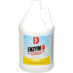 Big D ENZYM D Bacteria/Enzyme Culture Plus - Liquid - 128 fl oz (4 quart) - Citrus Scent - 1 Each - White
