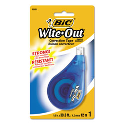 Bic Wite-Out EZ Correct Correction Tape, Non-Refillable, 1/6" x 472" (BICWOTAPP11)