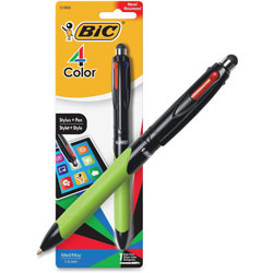 Bic 4-Color Stylus Ball Pen, Assorted