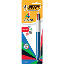Benchmark Graphics Ballpoint Pen, Medium/Fine Pt, 4 Ink Colors, AST