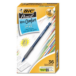 Bic Xtra-Comfort Mechanical Pencil, 0.7 mm, HB (#2.5), Black Lead, Assorted Barrel Colors, 36/Pack