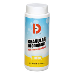 Big D Granular Deodorant, Lemon, 16 oz, Shaker Can, 12/Carton (BGD150)