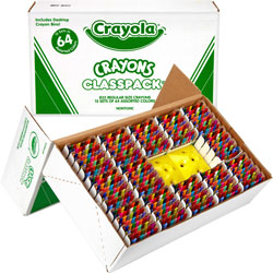 Crayola 64 Color Wax Crayon Class Pack, 50th Birthday Edition
