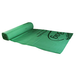 BioBag 13 Gallon Compostable Liners, 22 in x 29 in, Star-Seal, Green