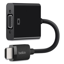 Belkin HDMI to VGA Adapter with Micro-USB Power, 9.8 in, Black
