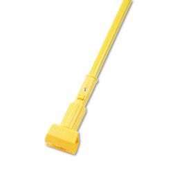 Boardwalk Plastic Jaws Mop Handle for 5 Wide Mop Heads, 60" Aluminum Handle, Yellow (UNS610)