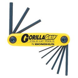 Bondhus 3/16" -3/8" Gorilla Gripfold-up Tool Set