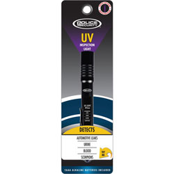 Police Security Ultraviolet Inspection Light - AAA - Aluminum - Black