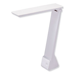 Bostitch® Konnect Rechargeable Folding LED Desk Lamp, 2.52 in x 2.13 in x 11.02 in, Gray/White