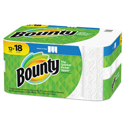 Bounty Select-a-Size Paper Towels, 2-Ply, White, 5.9 x 11, 83 Sheets/Roll, 12 Rolls/CT