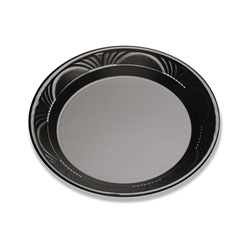 D&W Finepack 9 in Plastic Plate, Black Pearl
