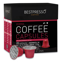 Bestpresso® Nespresso Verona Italian Espresso Pods, Intensity: 10, 20/Box