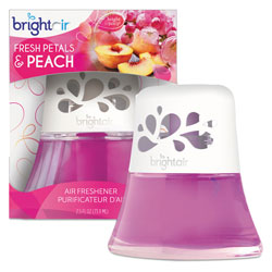 Bright Air Scented Oil Air Freshener Diffuser, Fresh Petals and Peach, Pink, 2.5 oz