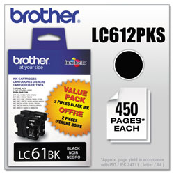 Brother Ink Cartridge, 450 Page Yield, Black