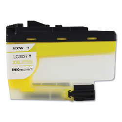Brother LC3037Y INKvestment Super High-Yield Ink, 1500 Page-Yield, Yellow