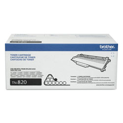 Brother TN820 Toner, 3000 Page-Yield, Black